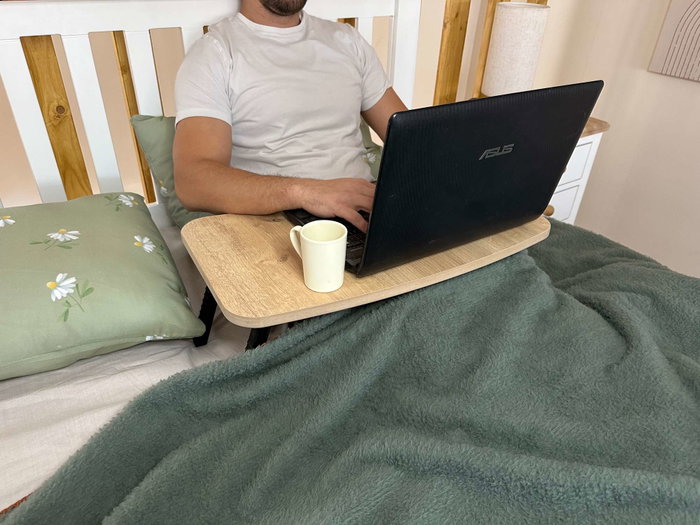 Hanah Home Escritorio de Pie para Laptop Milton - Sapphire Oak